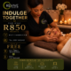 Couples enjoying a relaxing full body massage during a spa day, while friends in a group share rejuvenating treatments. A special promotion highlights the perfect spa day experience for couples and friends to relax and unwind together. ULTIMATE SPA PACKAGE